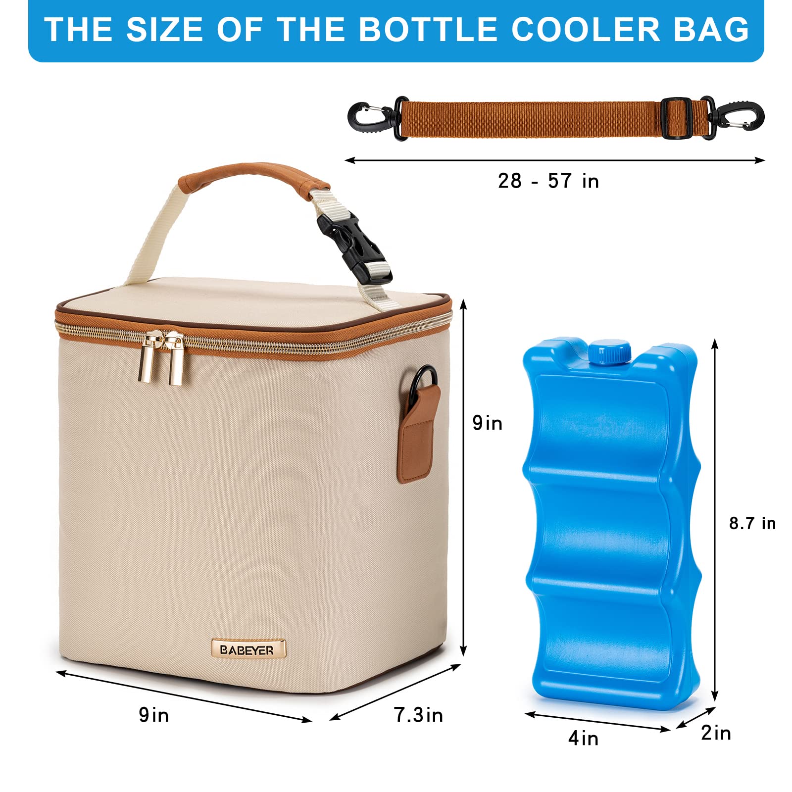 BABEYER side pocket holds phones, keys, or small accessories