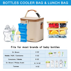 BABEYER breastmilk bag attached to stroller for easy on-the-go feeding