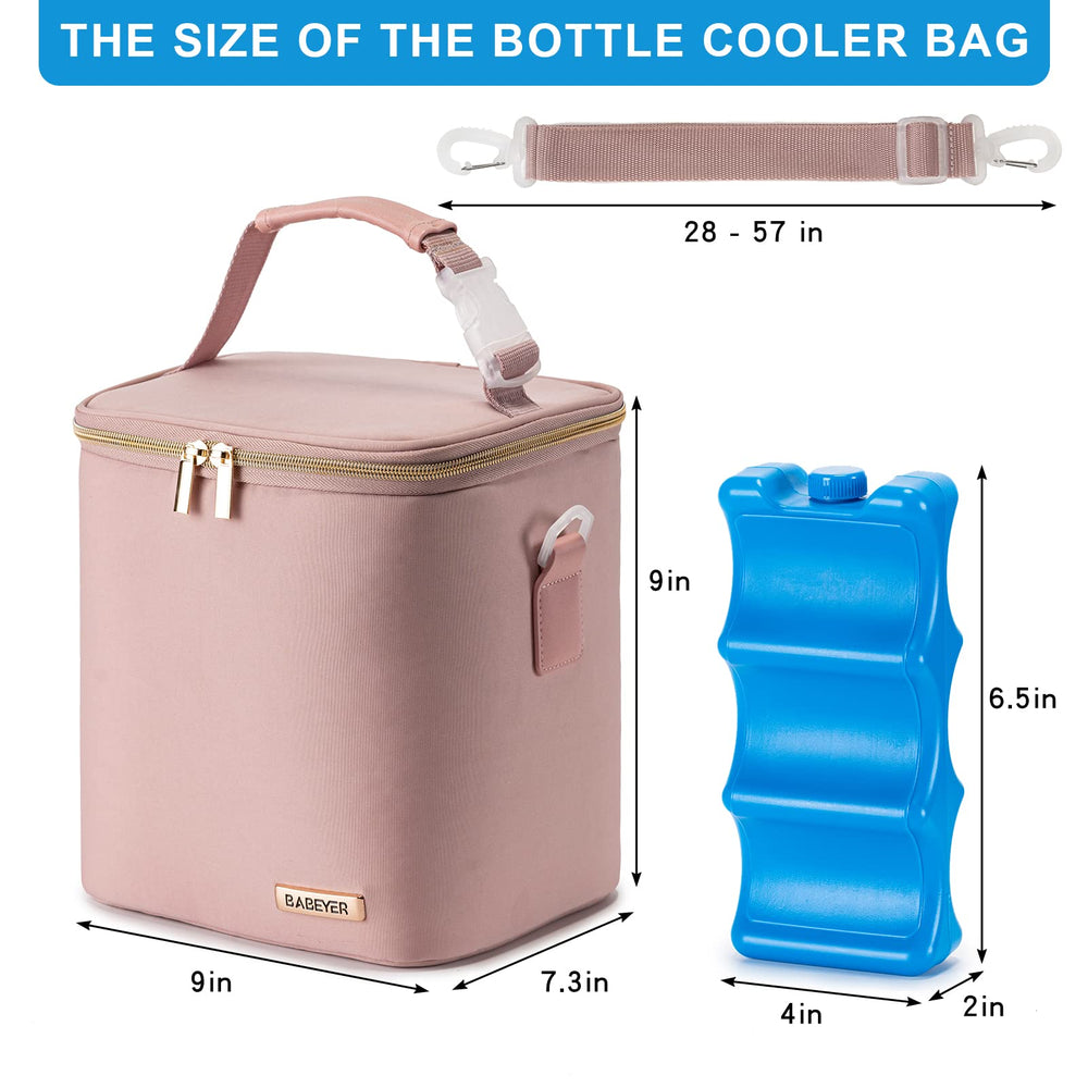 BABEYER detachable buckle top handle shown for stroller-ready transport.
