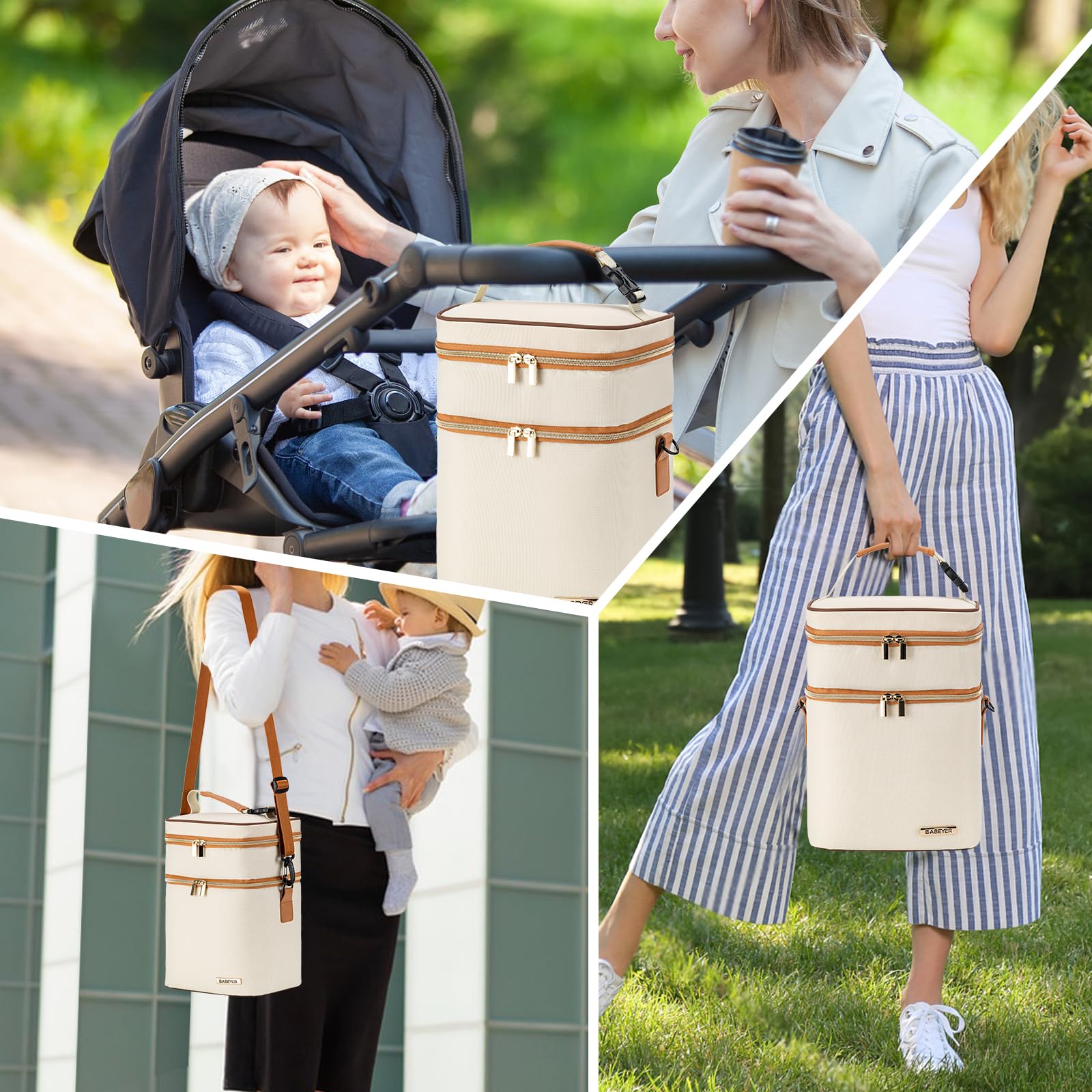 BABEYER stylish design blends with everyday gear for professional moms.