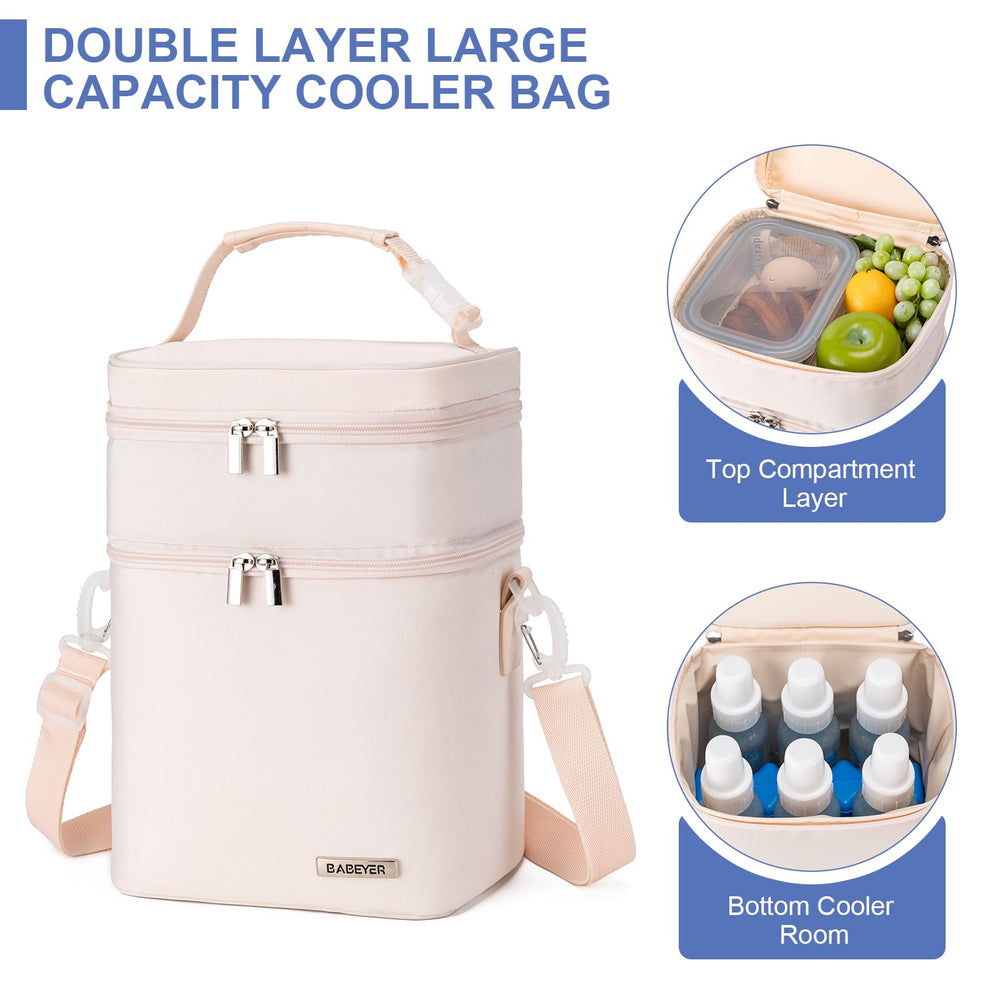BABEYER two-layer design keeps bottles organized and accessible