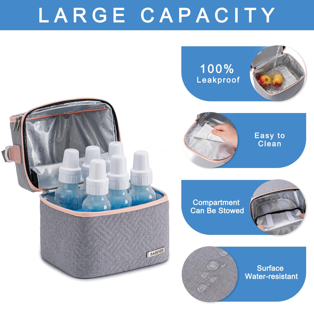 BABEYER bag upper compartment fits pumps and accessories on the go
