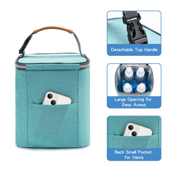 Babeyer cooler bag wipeable, waterproof lining cleans quickly after spills.