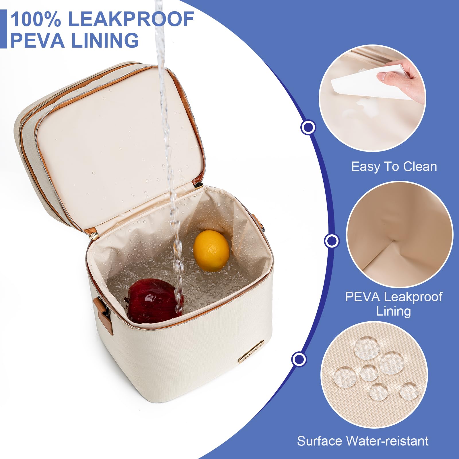 BABEYER breastmilk cooler lower layer holds bottles securely.