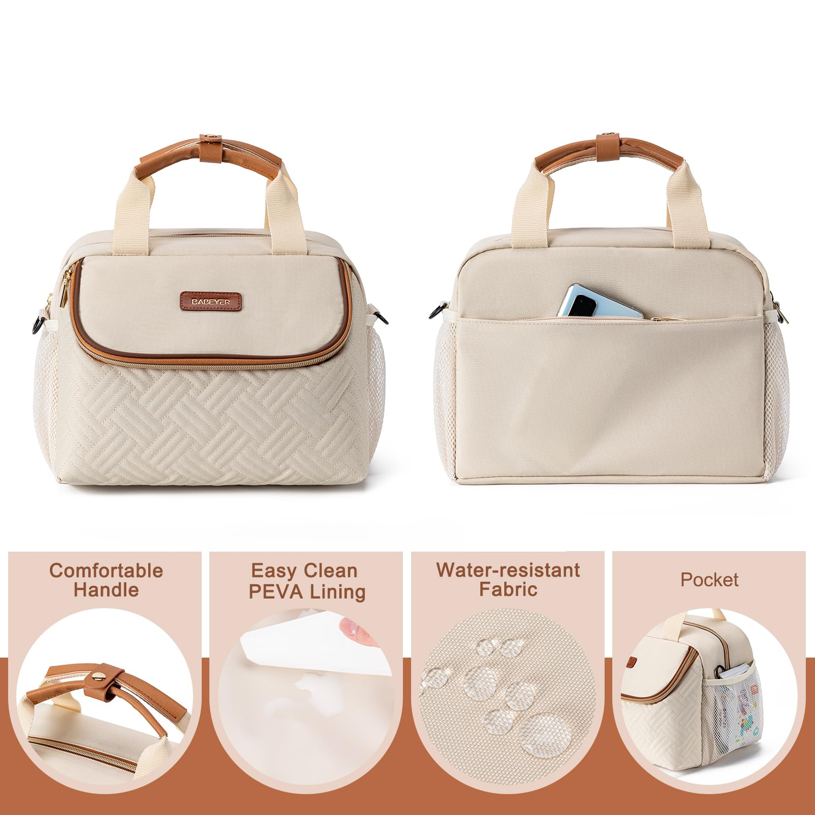 BABEYER bag with ice pack demonstrates portable cooling for day trips.