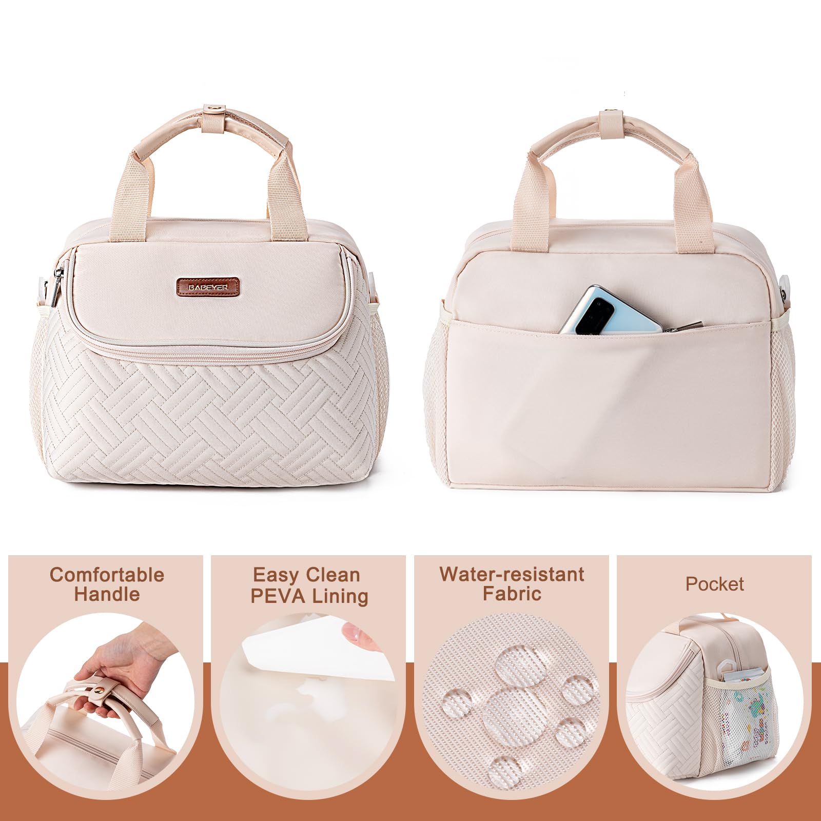 BABEYER detachable top-handle enables easy stroller attachment.