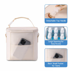 BABEYER cooler includes detachable top handle for easy stroller attachment.