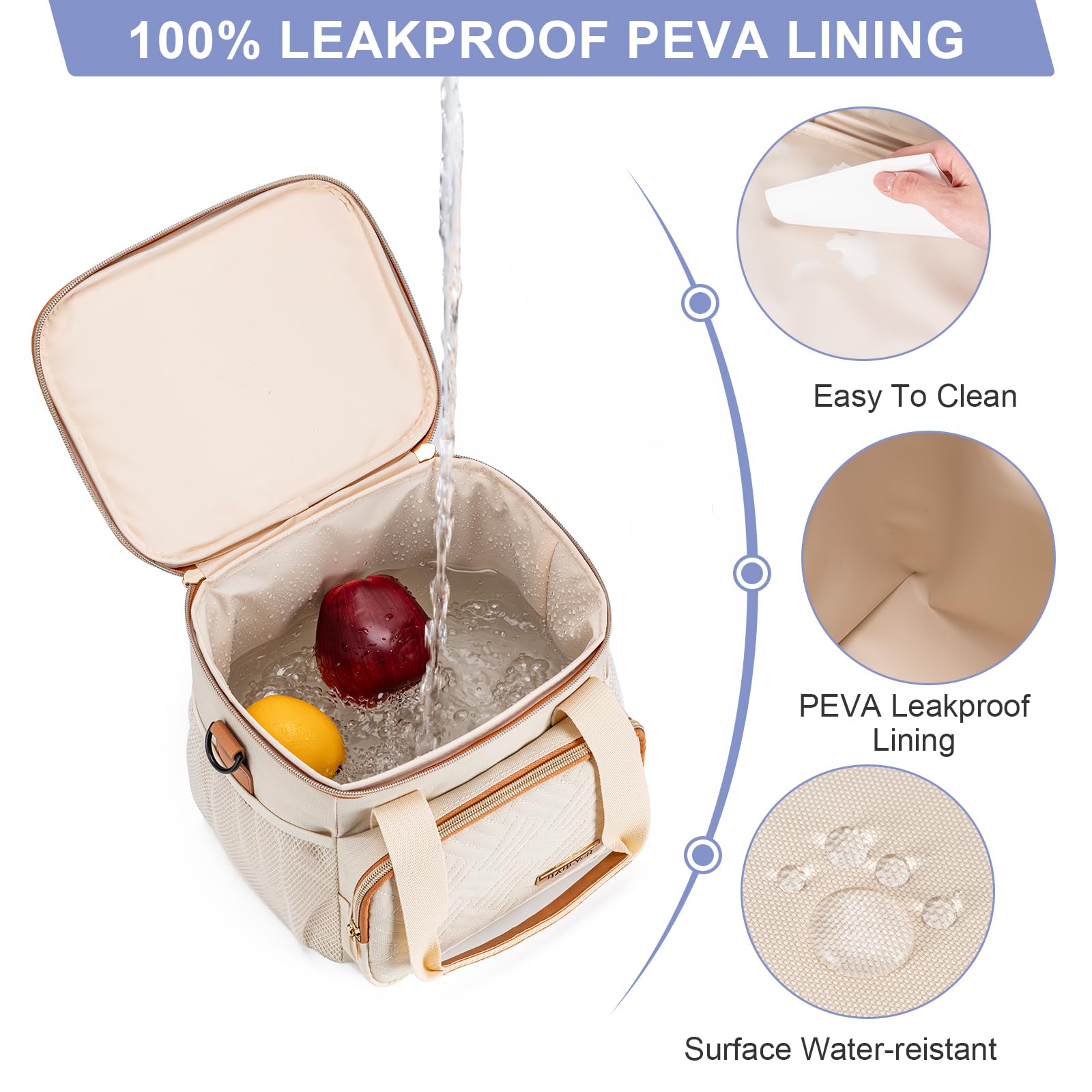 BABEYER ice-pack included keeps milk cold during daycare or trips.