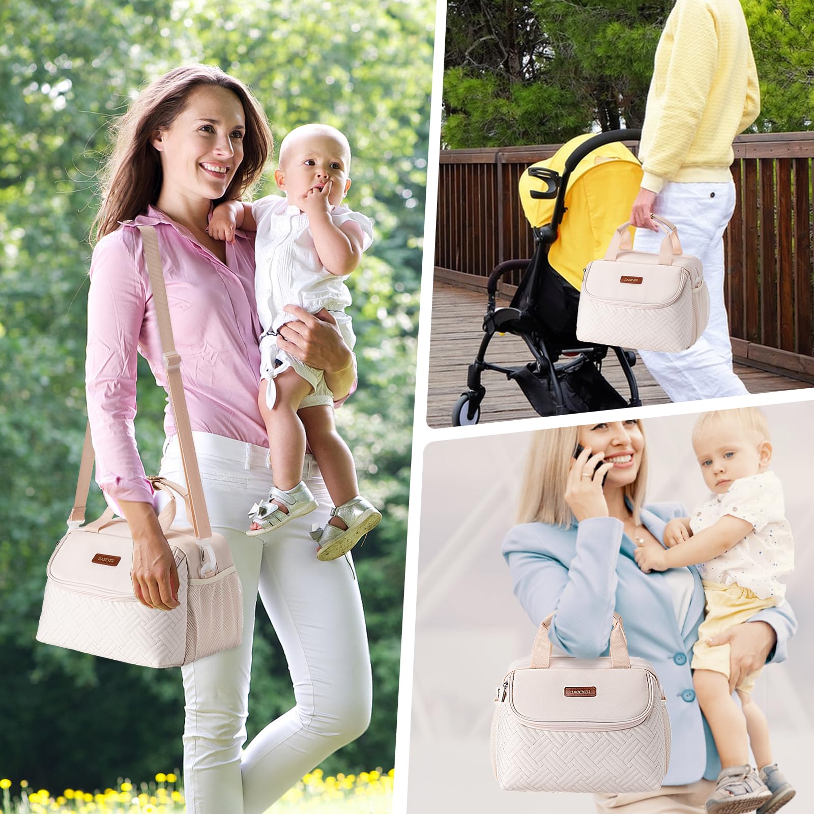 BABEYER includes PEVA mat to protect bottles during travel.