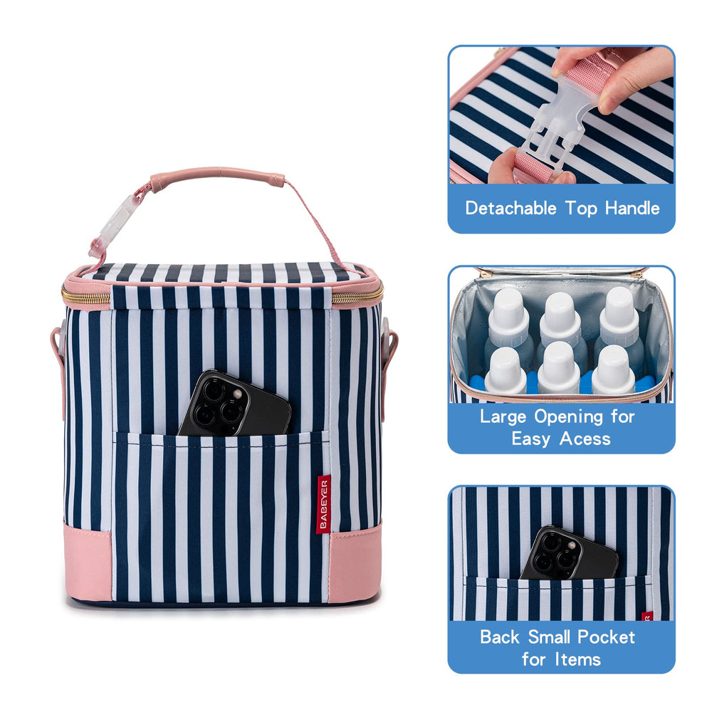 BABEYER cooler bag with adjustable shoulder strap for comfortable carrying from 28 to 57 inches