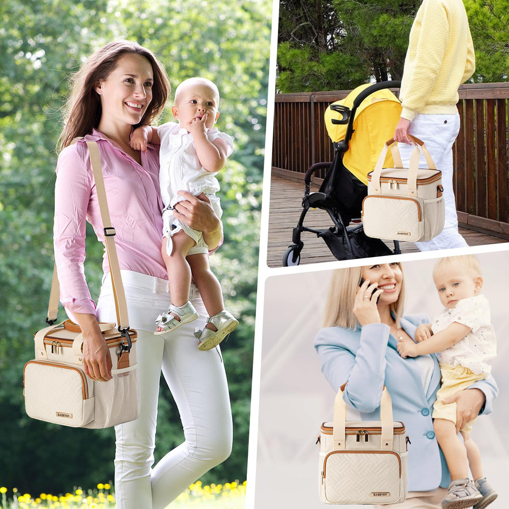 BABEYER side-pocket keeps keys and phones within reach during outings.
