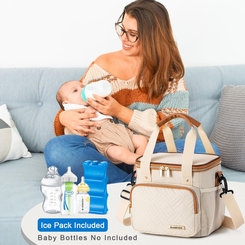 BABEYER waterproof lining wipes clean and protects contents.