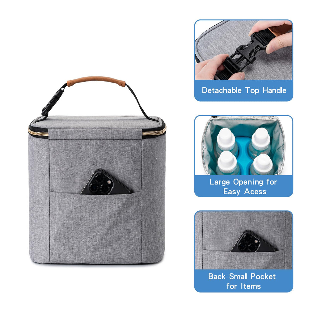 BABEYER waterproof wipeable lining makes cleanup quick after feeding.