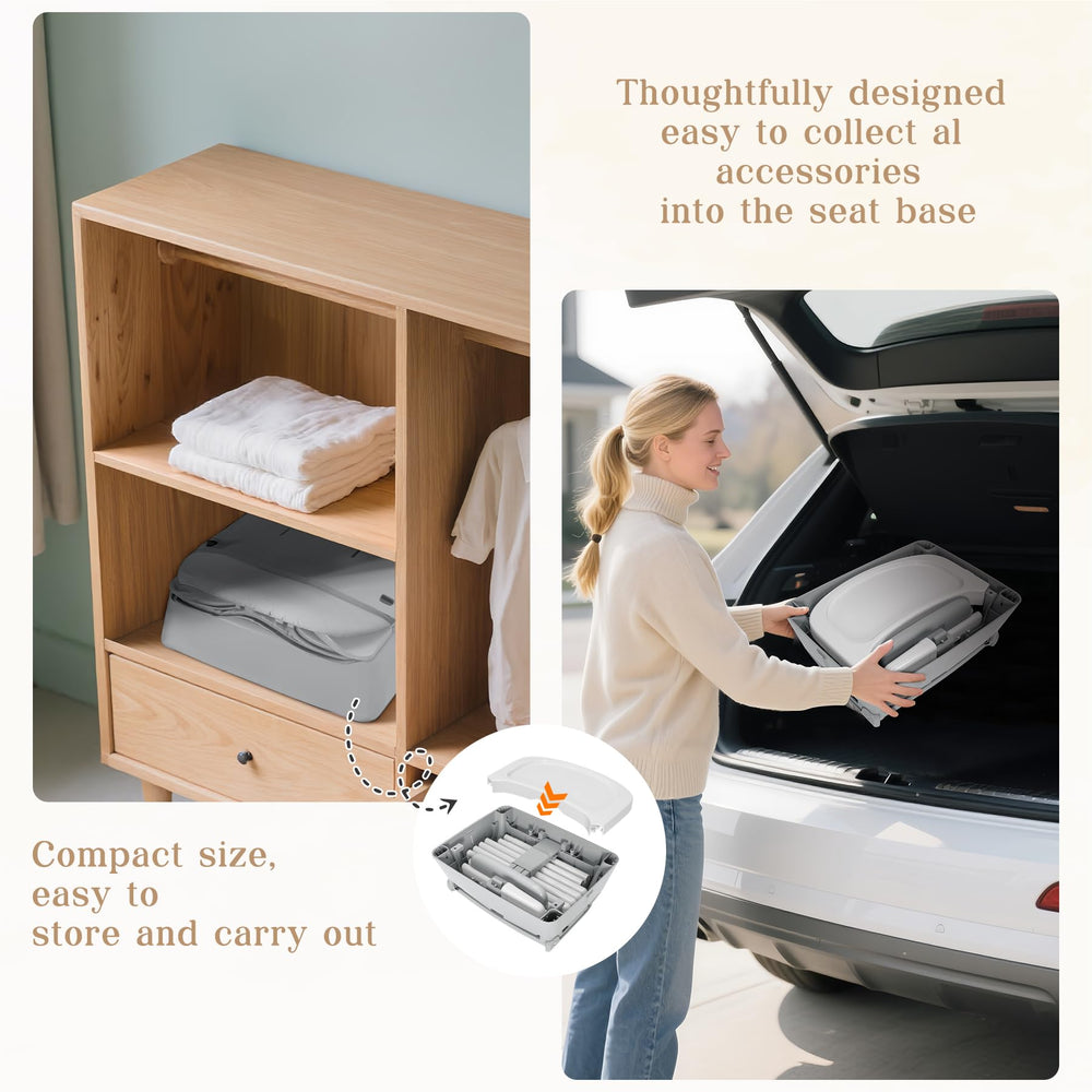 BABHAMNESS 5in1-foldable-high-chair-under-seat-storage-grey keeps accessories tucked away