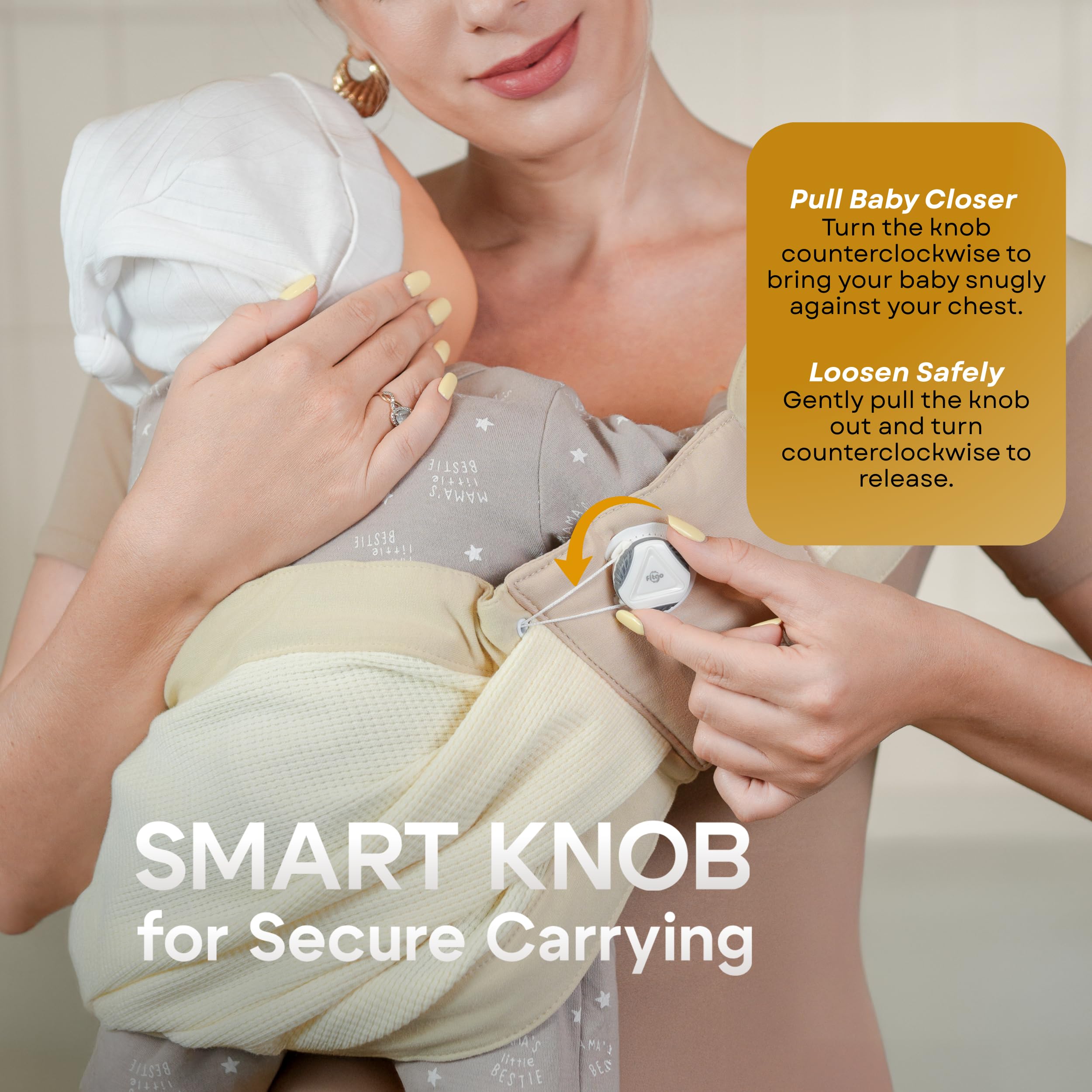 BabieBoo lightweight folded sling showcases portability in diaper bag