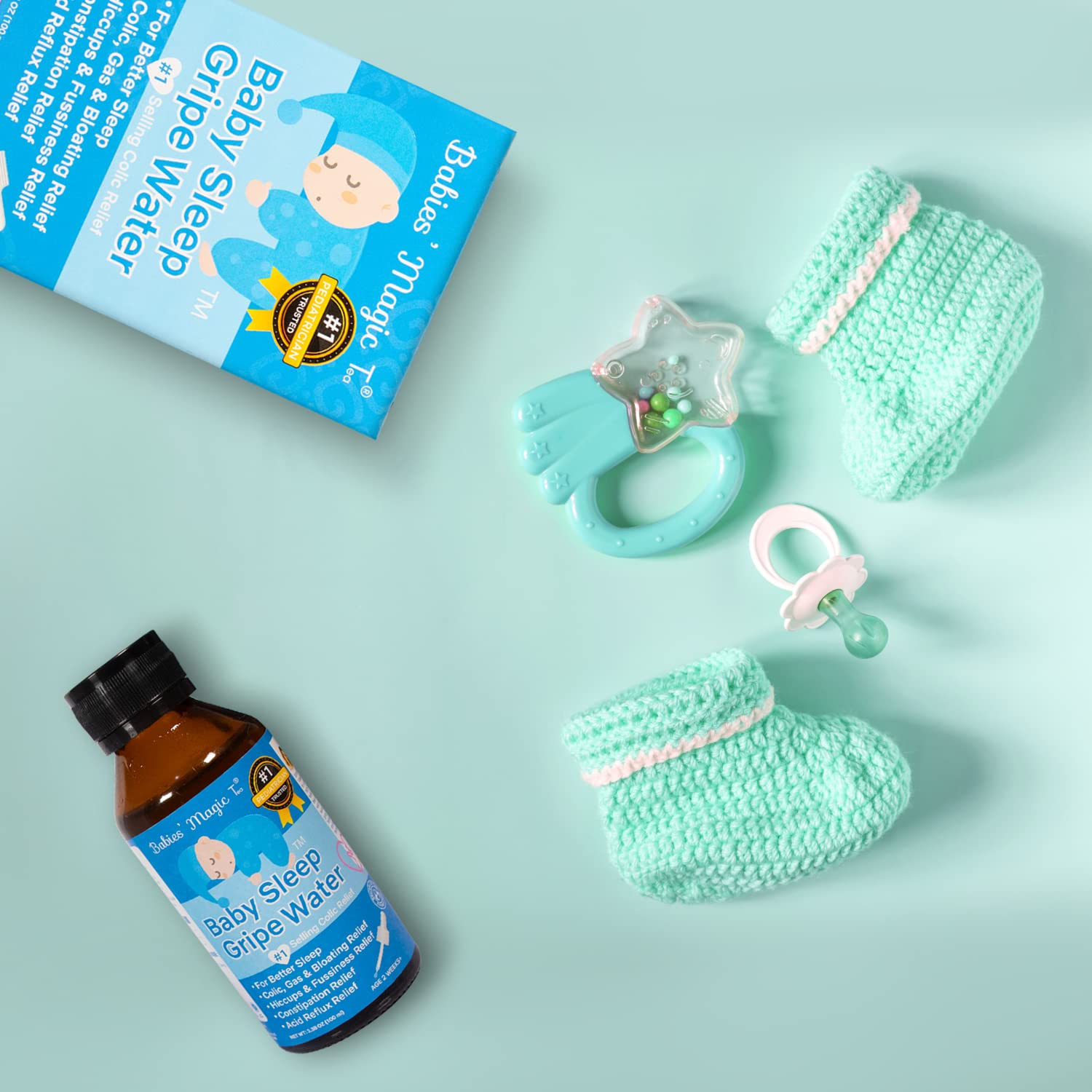 Babies' Magic Tea family-calm scene captures peaceful evenings with a settled baby