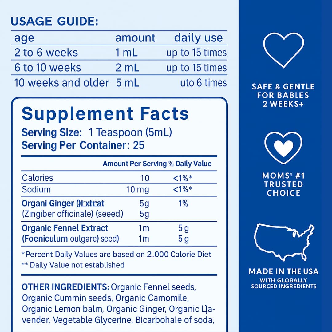 Babies' Magic Tea natural-ingredients highlights soothing botanicals for gentle comfort
