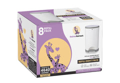 BabiesRefresh DEKOR PLUS refill 8-pack front view showing compact design and odor control.