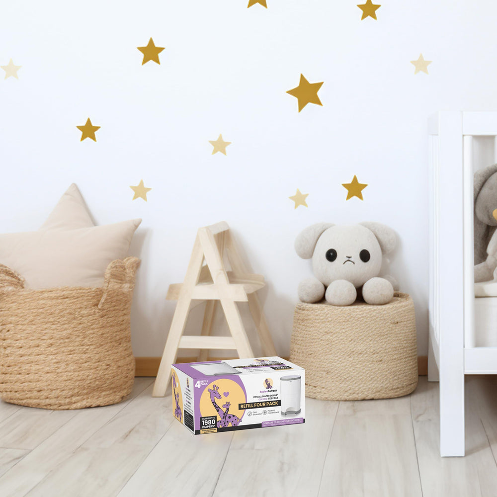 BabiesRefresh odor absorber feature highlights odor capture during disposal