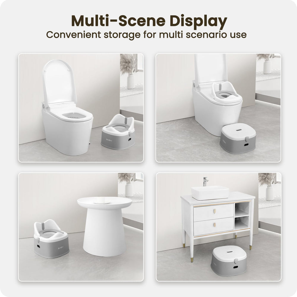 Babilous potty trainer seat with wide base for stable sitting.