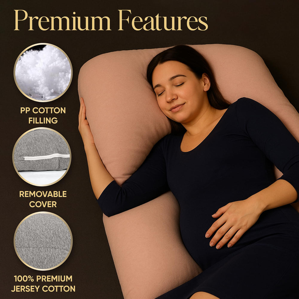 Babivio pillow in bed scene illustrating comfortable, relaxed sleeping posture.