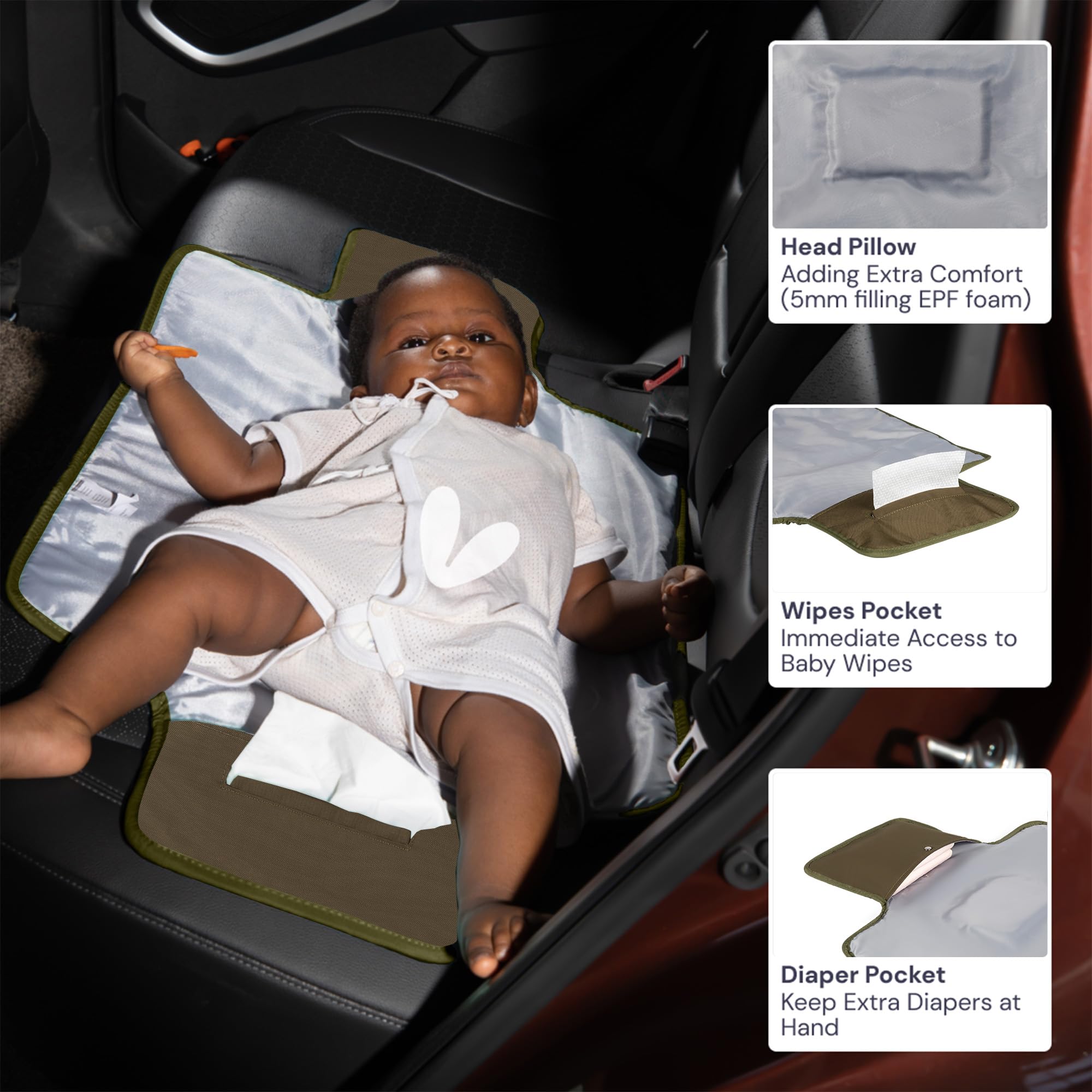 BabbleRoo compact design ideal for travel and park strolls.