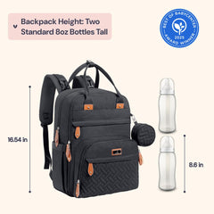 BabbleRoo Diaper Bag Backpack interior pockets organize essentials during travel