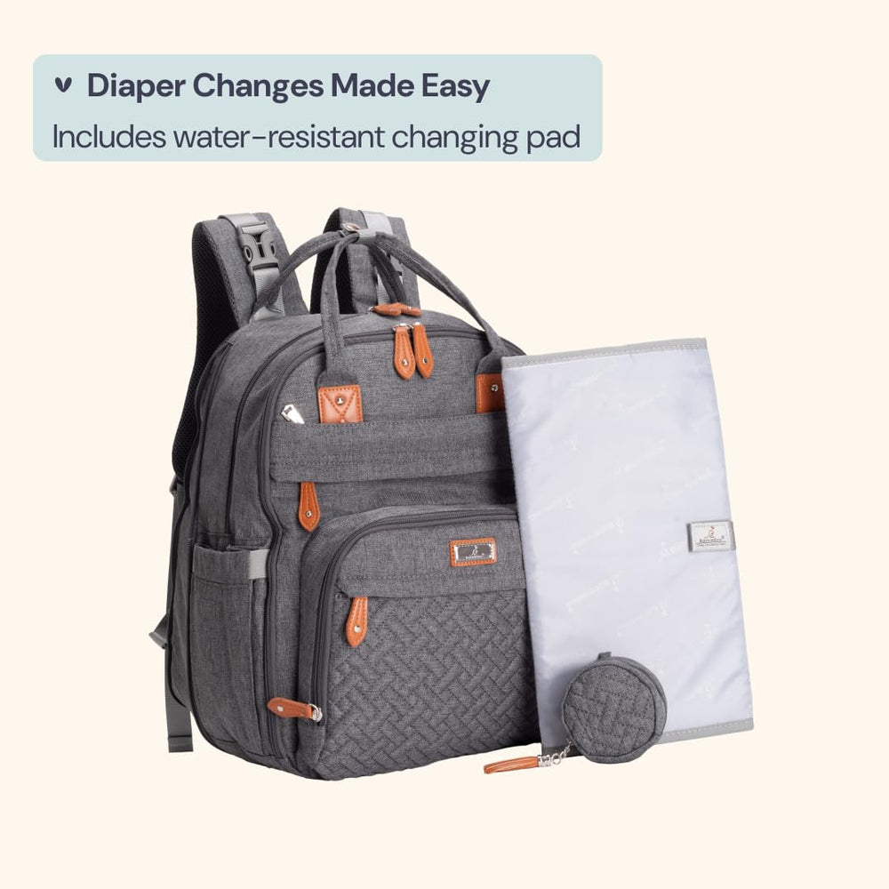 Bableroo insulated pockets maintain bottle temperatures and snacks on the move.