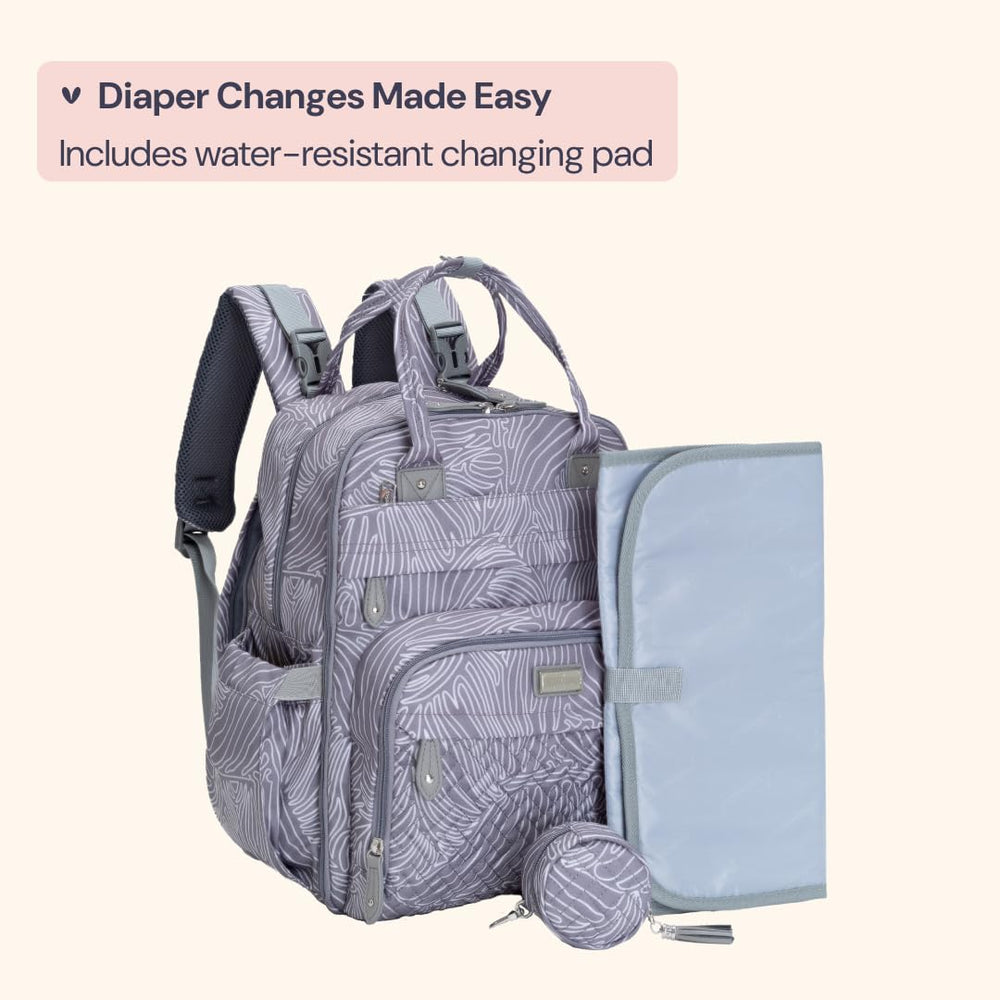 BabbleRoo laptop-compatible compartment fits up to 15.6 inches for work trips.