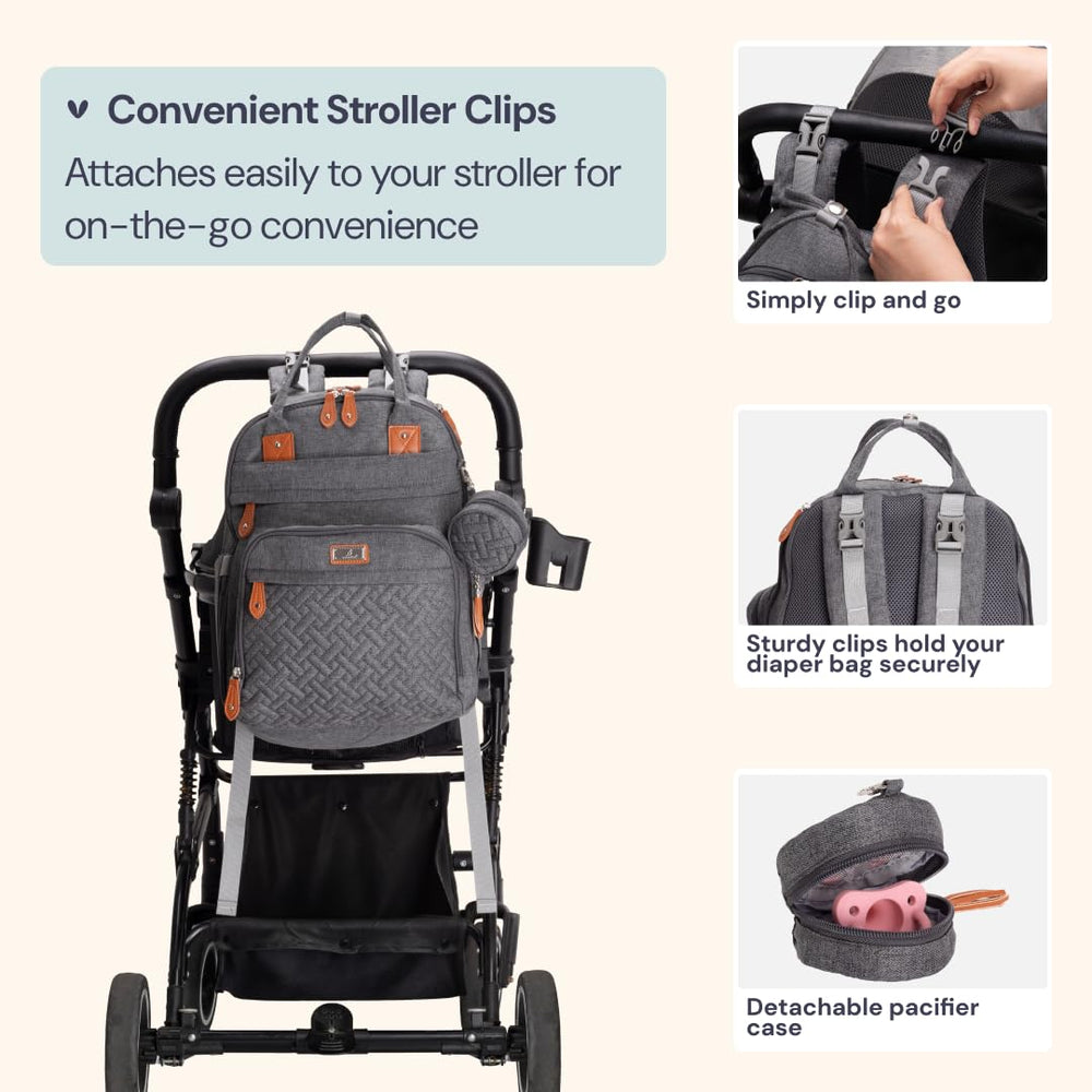 Bableroo luggage sleeve simplifies airport transfers and travel with a diaper bag.