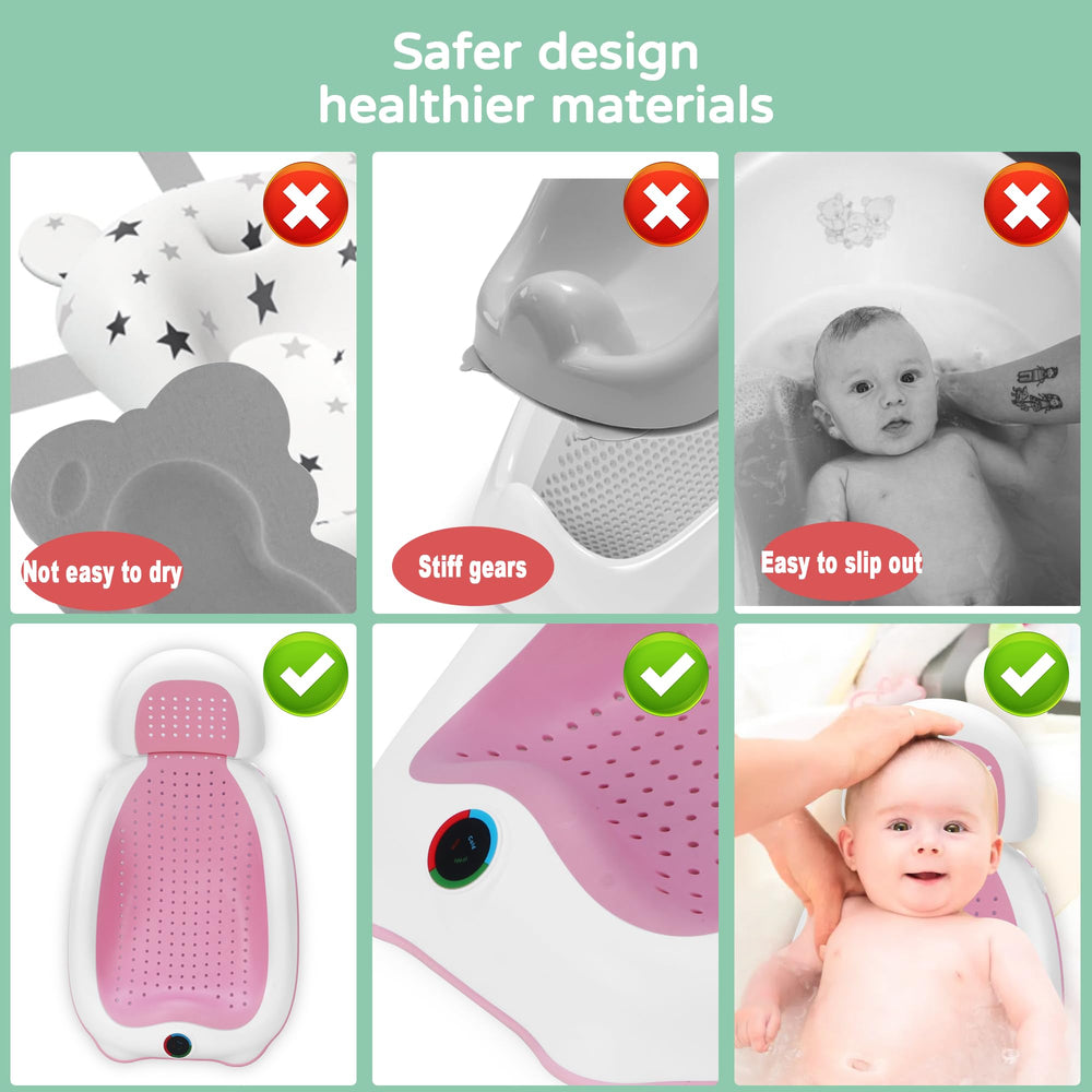 Babove Baby Bath Support includes bath toys to engage your baby during baths