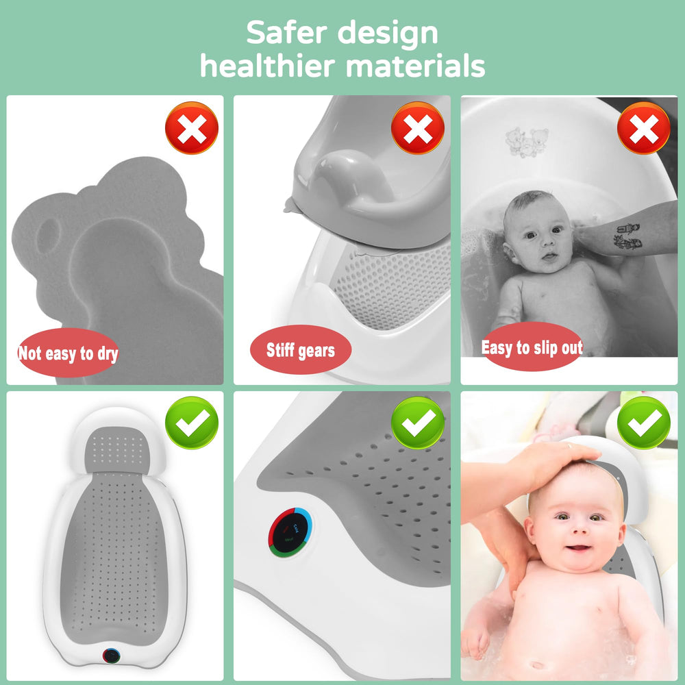 Babove baby bath support compact storage for quick packing during travel.
