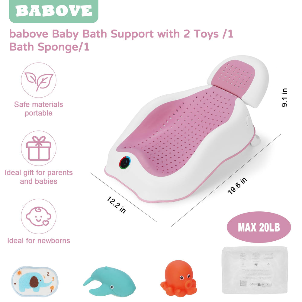 Babove Baby Bath Support travel storage makes on-the-go baths easier