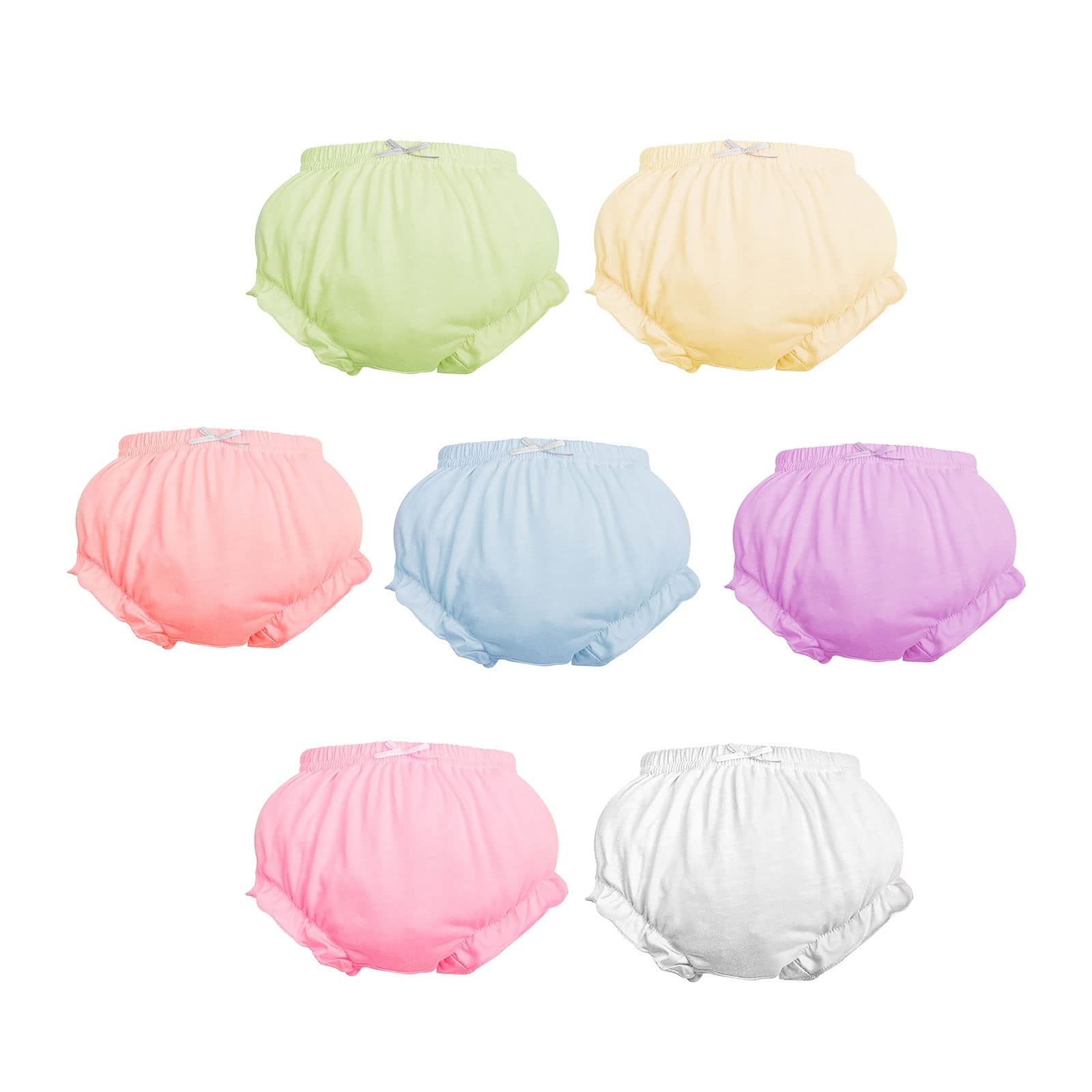 Baby Amabc 7Pack diaper cover front view shows breathable cotton for all-day comfort.