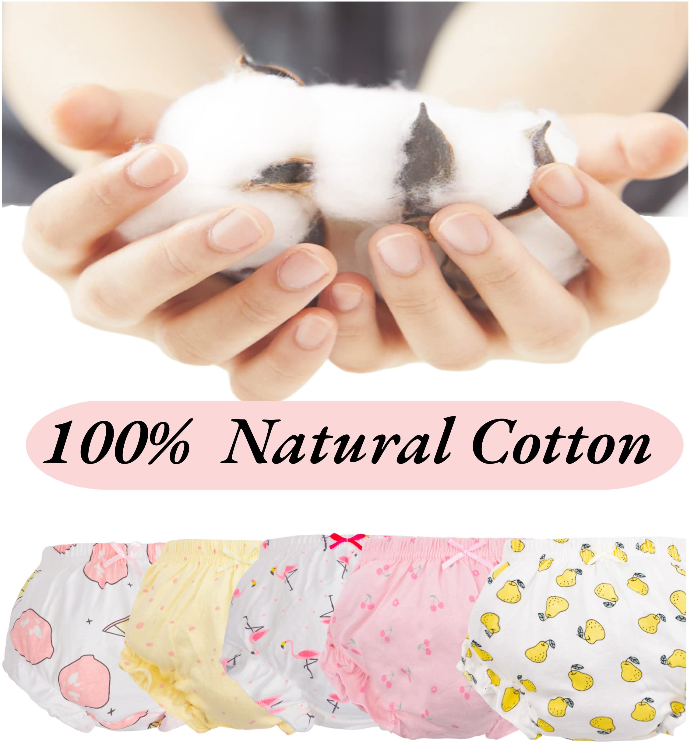 Baby Amabc pink brief highlights breathable fabric for all-day wear.