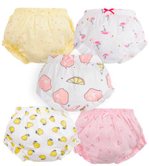 Baby Amabc baby girls underwear white brief shows soft cotton comfort for sensitive skin.