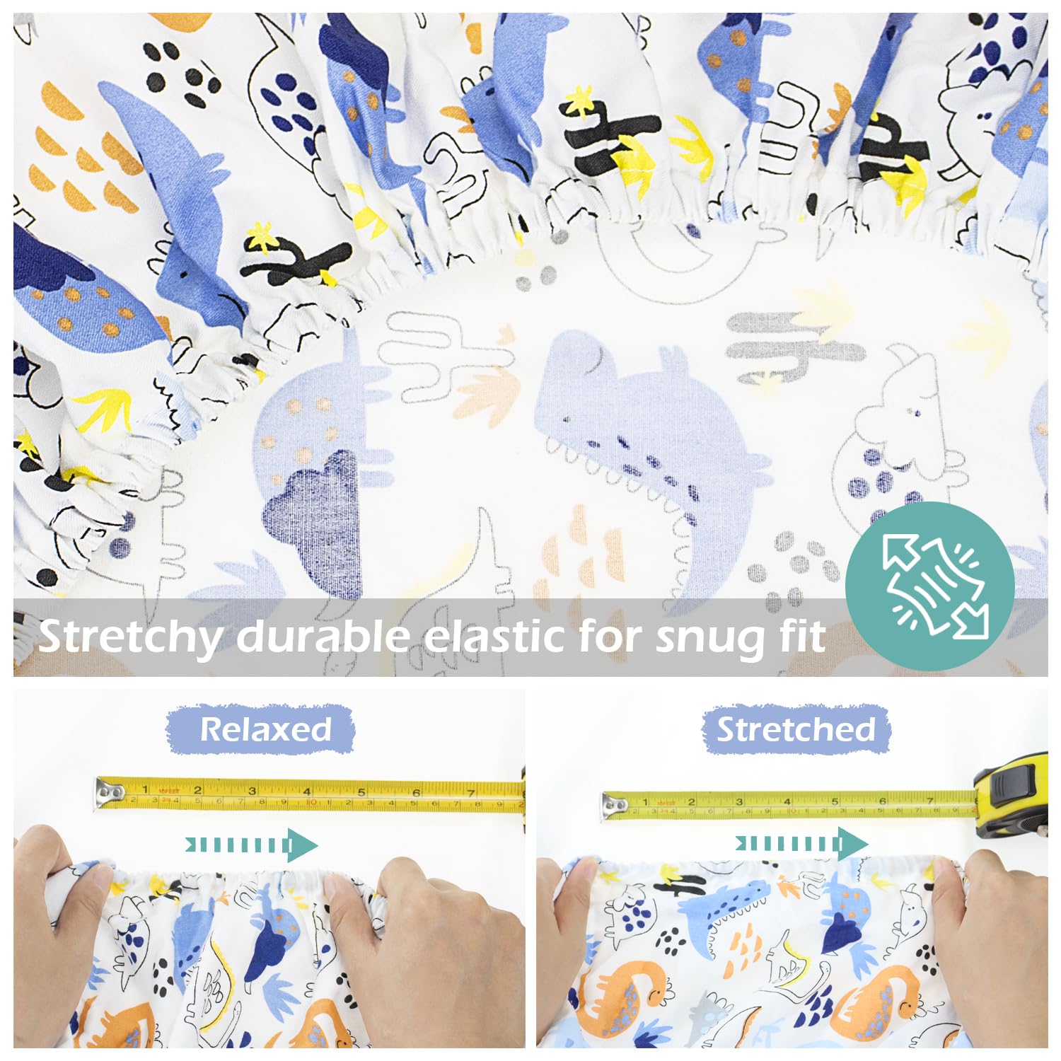 Baby Amabc breathable cotton weave promotes comfortable and cool naps