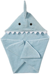 Baby Aspen shark bath mitt with 3-D accents for gentle washing
