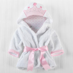 Baby Aspen Little Princess towel with pink satin ribbon for adorable styling