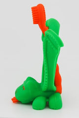 Baby Banana Mystical Dragon brush scales textures soothe sore gums during brushing.