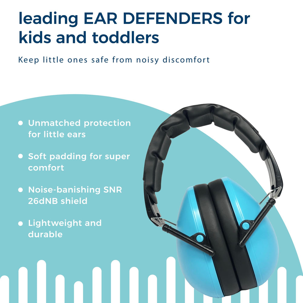 Baby Banz earmuffs headband close-up highlighting soft padding for comfort.