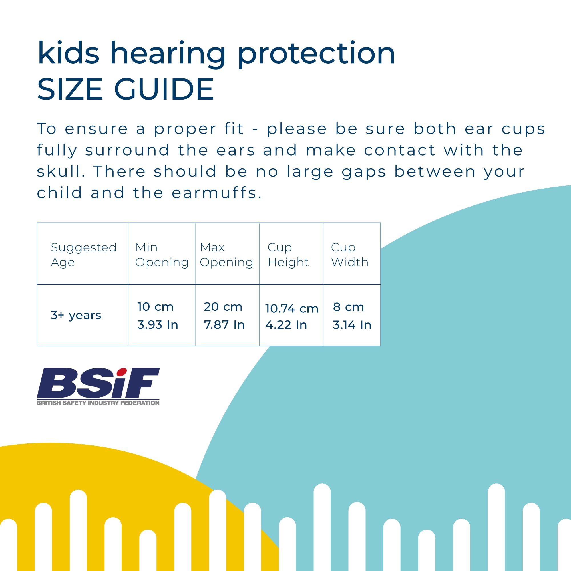 Baby Banz earmuffs lightweight construction ideal for active kids at events.