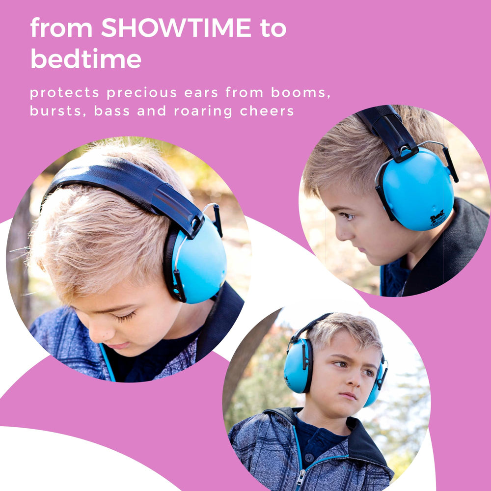 Baby Banz earmuffs foam cushions close-up emphasize cushioned comfort.