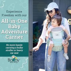 Baby Bells Ring back carry setup showing secure support for growing toddlers