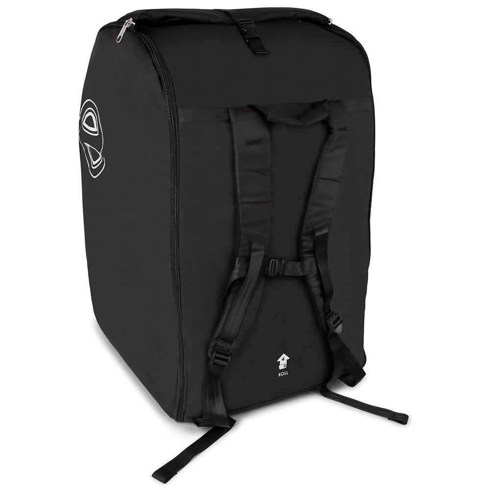Baby & Beyond padded travel bag ideal for gate-check on flights and easy mobility.