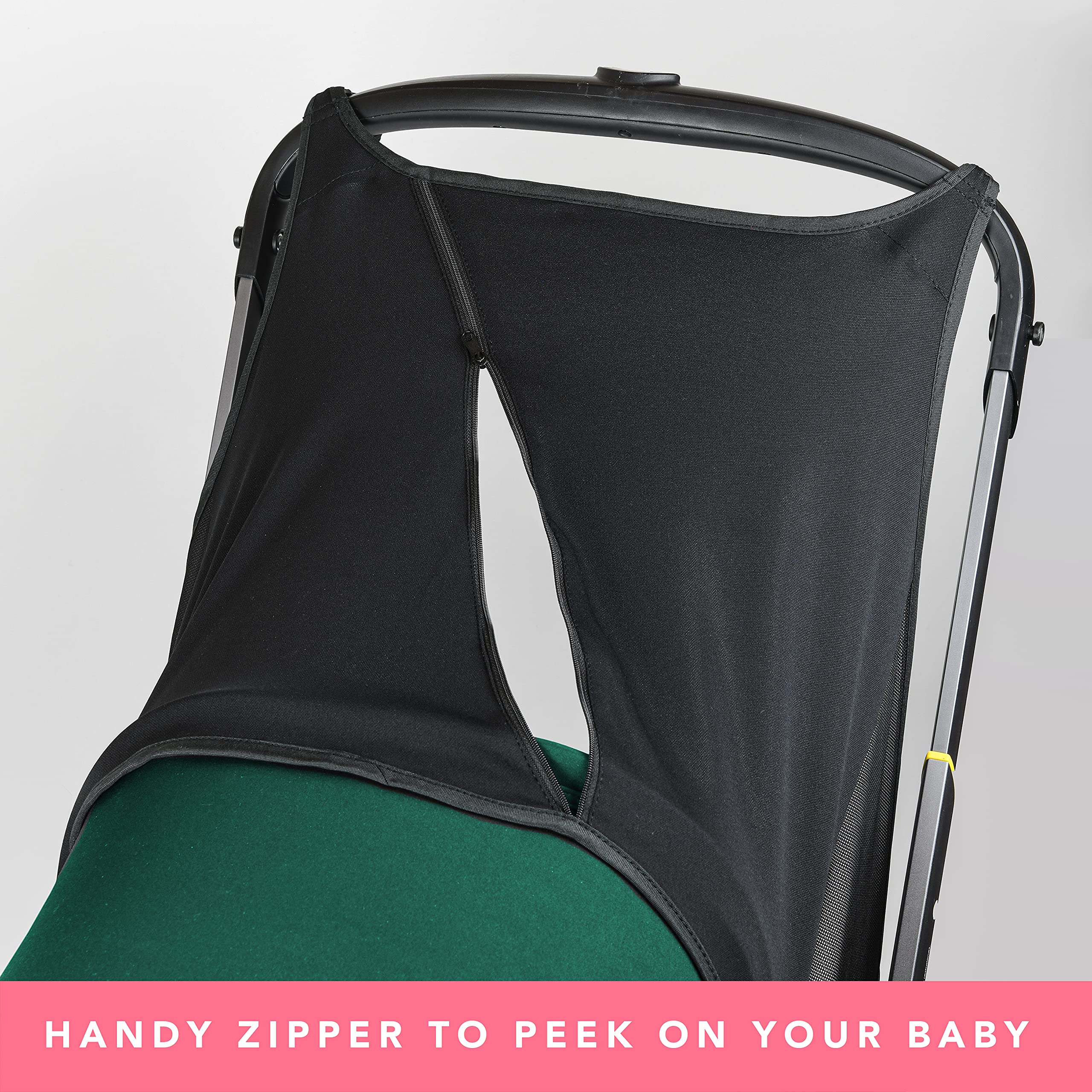 Baby & Beyond sunshade extension is washable and warranty-backed for durability.
