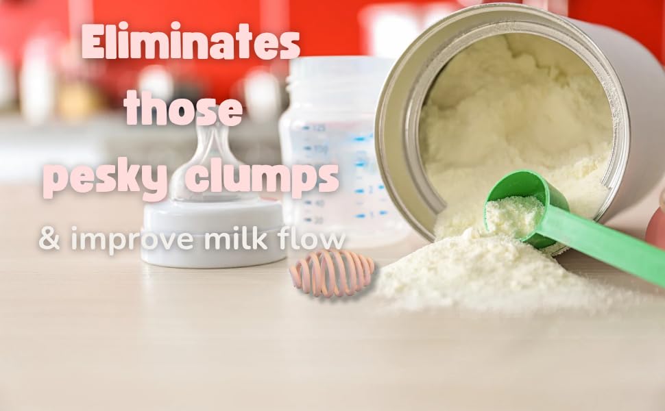 Baby Blends clump-free formula improves feeding consistency inside bottle.