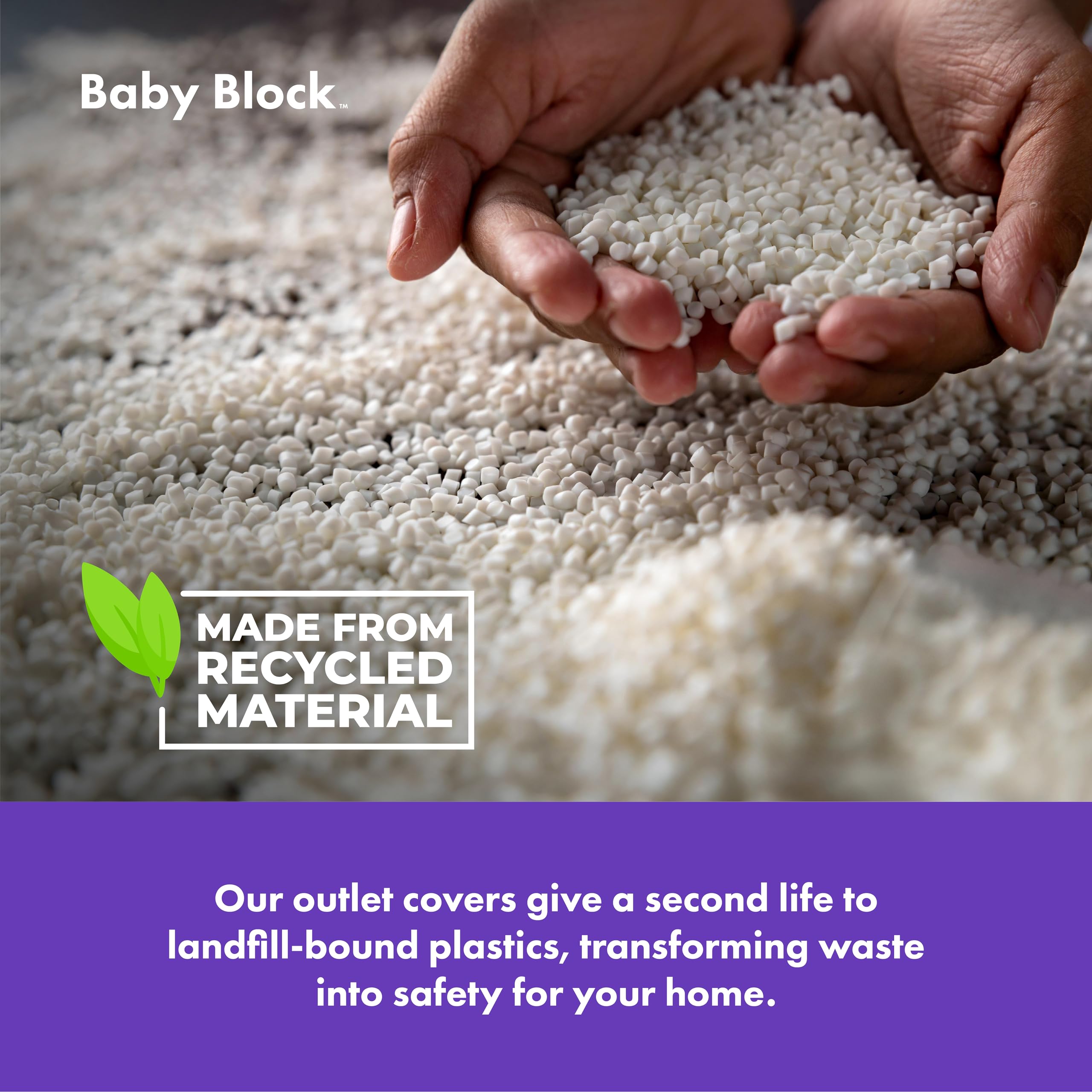 Baby Block durable BPA-free material ensures lasting use in family spaces