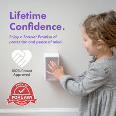 Baby Block easy-installation outlet cover installs with a screwdriver for quick safety setup