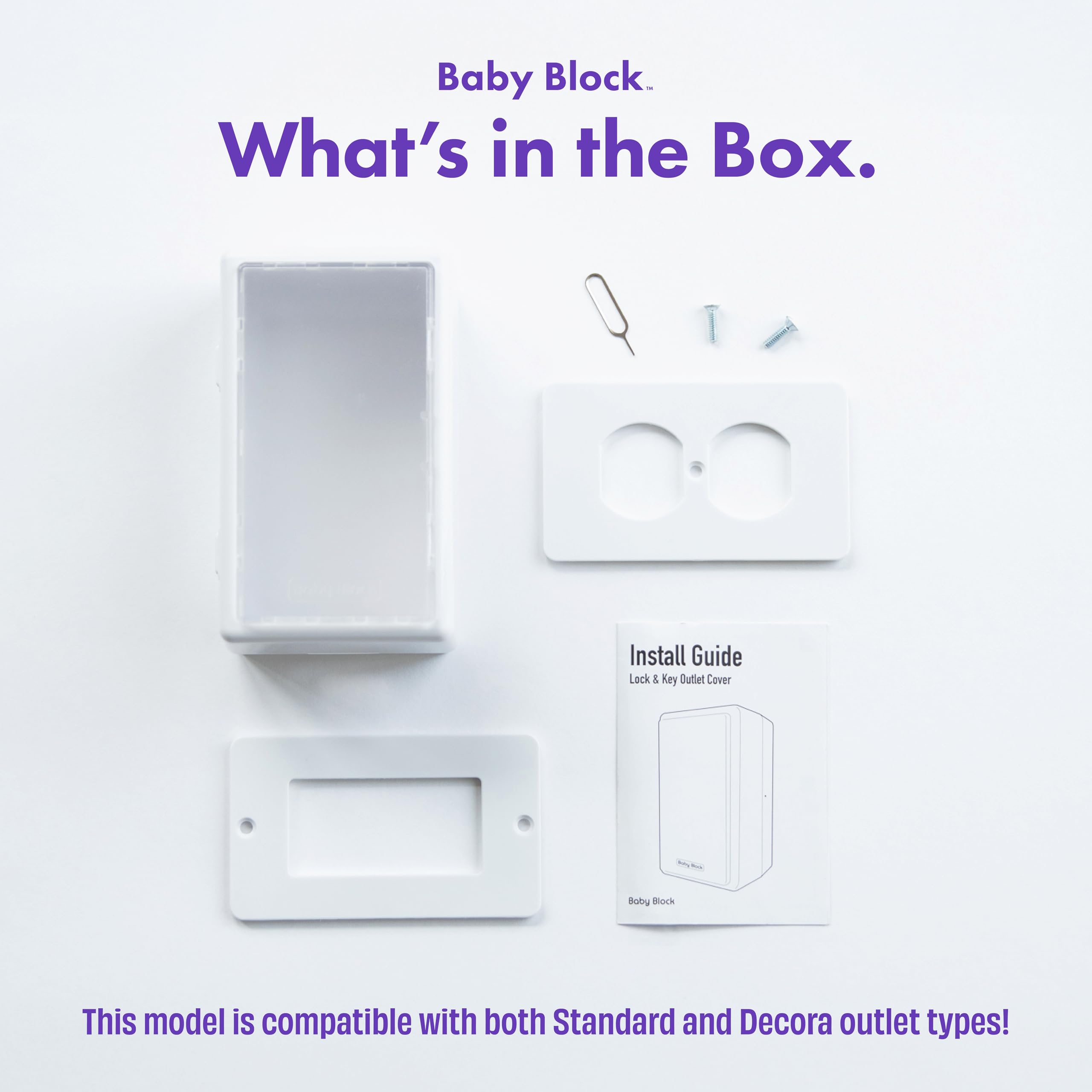 Baby Block wall-screw-installation makes mounting quick and stable for daily protection